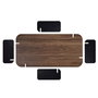 Nordure Mesa de Centro Venezia Walnut y Wood Black